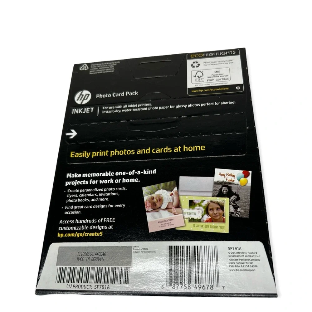 HP Photo Card Pack 5x7